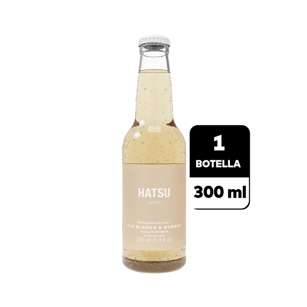 Hatsu Soda Uva Blanca Romero 300ml